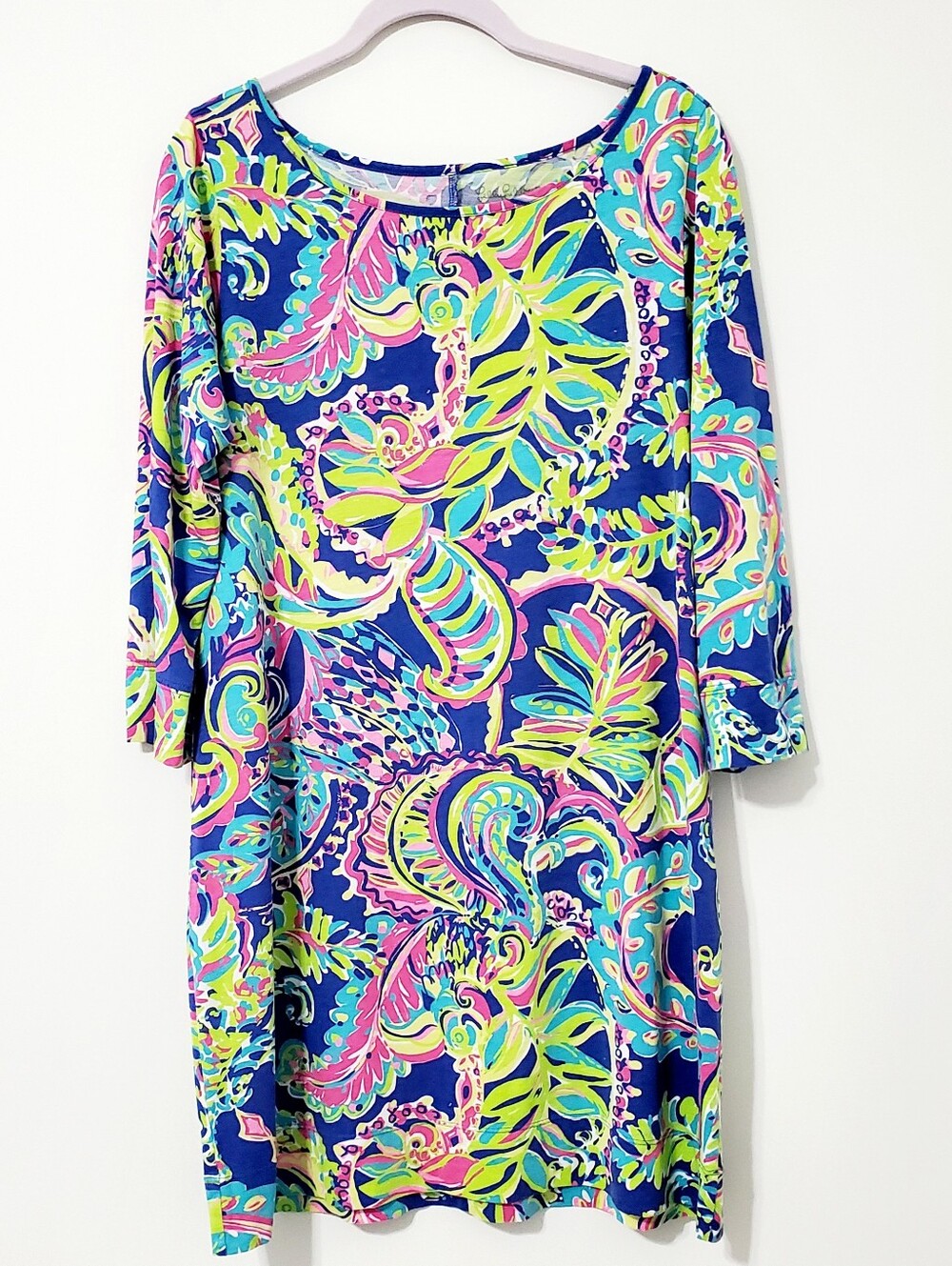 Lilly Pulitzer Marlowe Shift Dress Toucan Play Print Pima Cotton Size Large